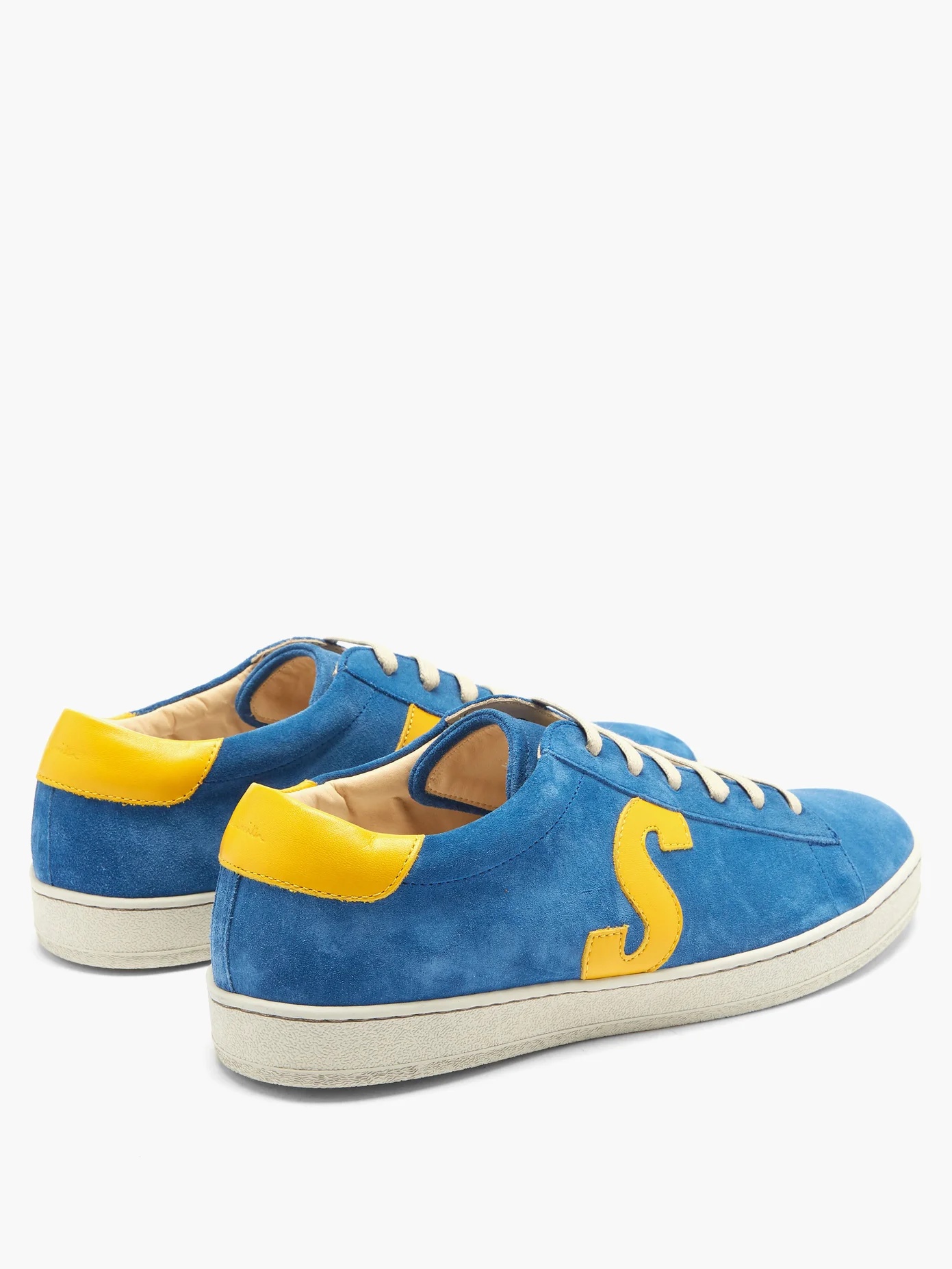 Hassler logo-appliqué suede trainers - 4