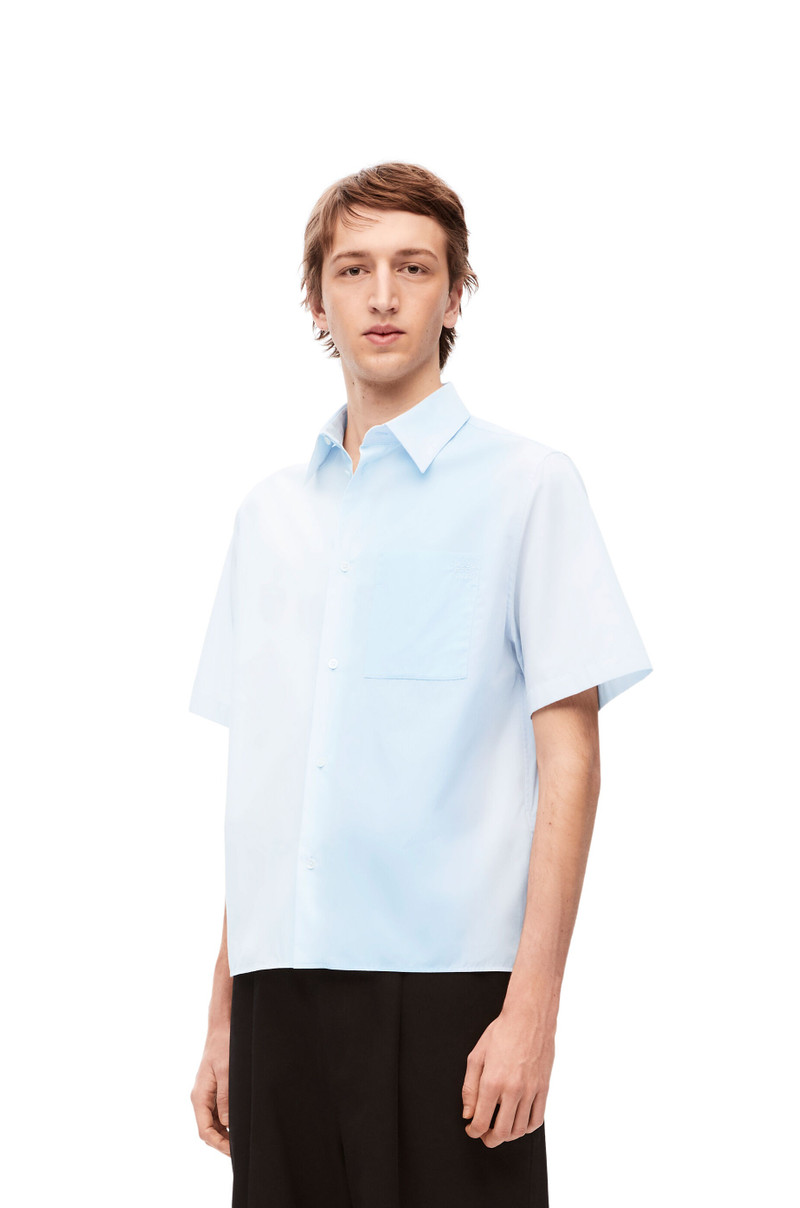 Short sleeve shirt in striped cotton 3