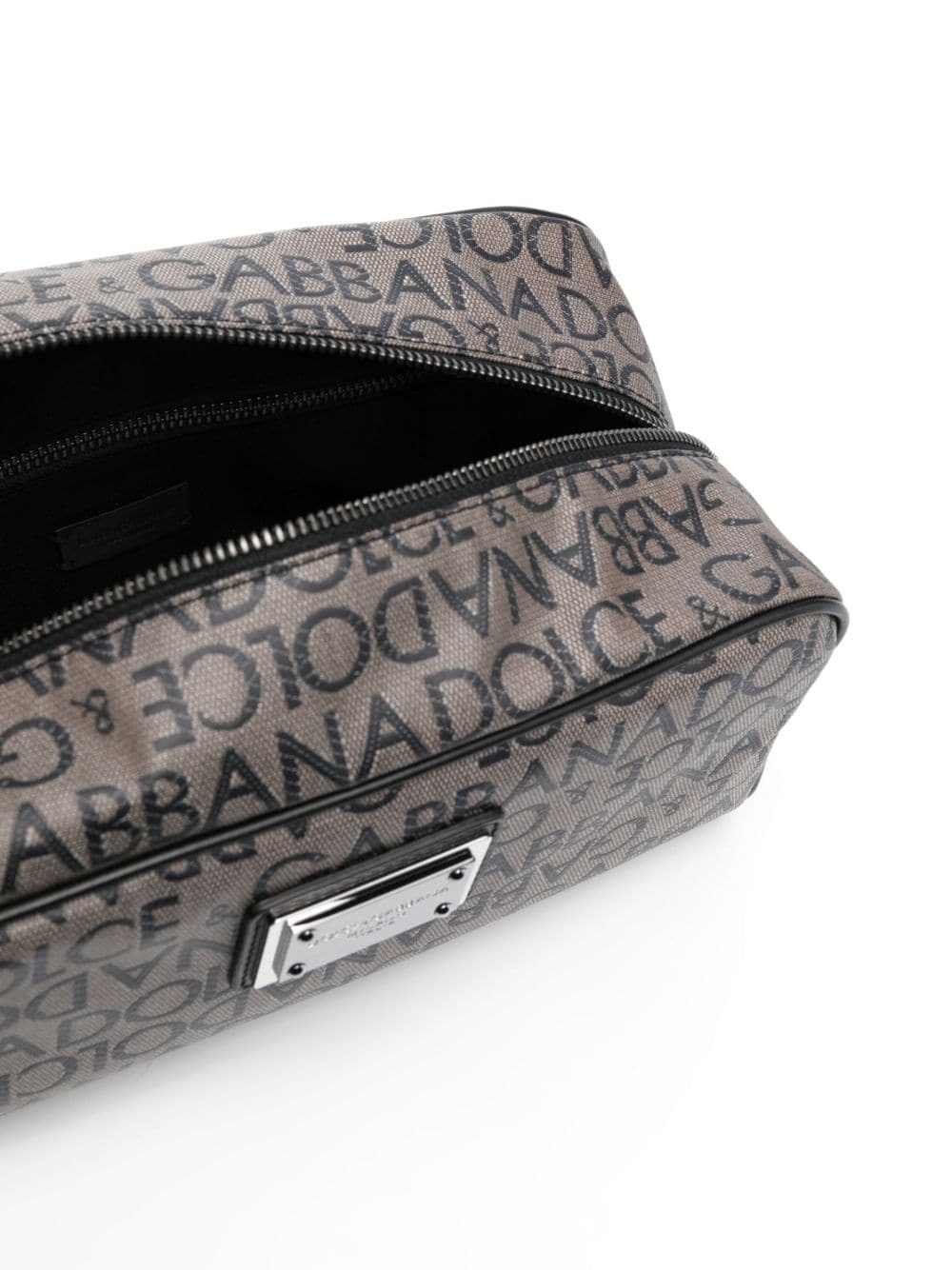 logo-print wash bag - 4
