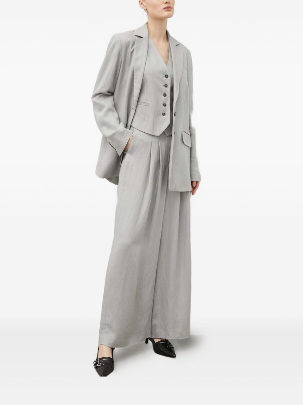 buttoned blazer - 2