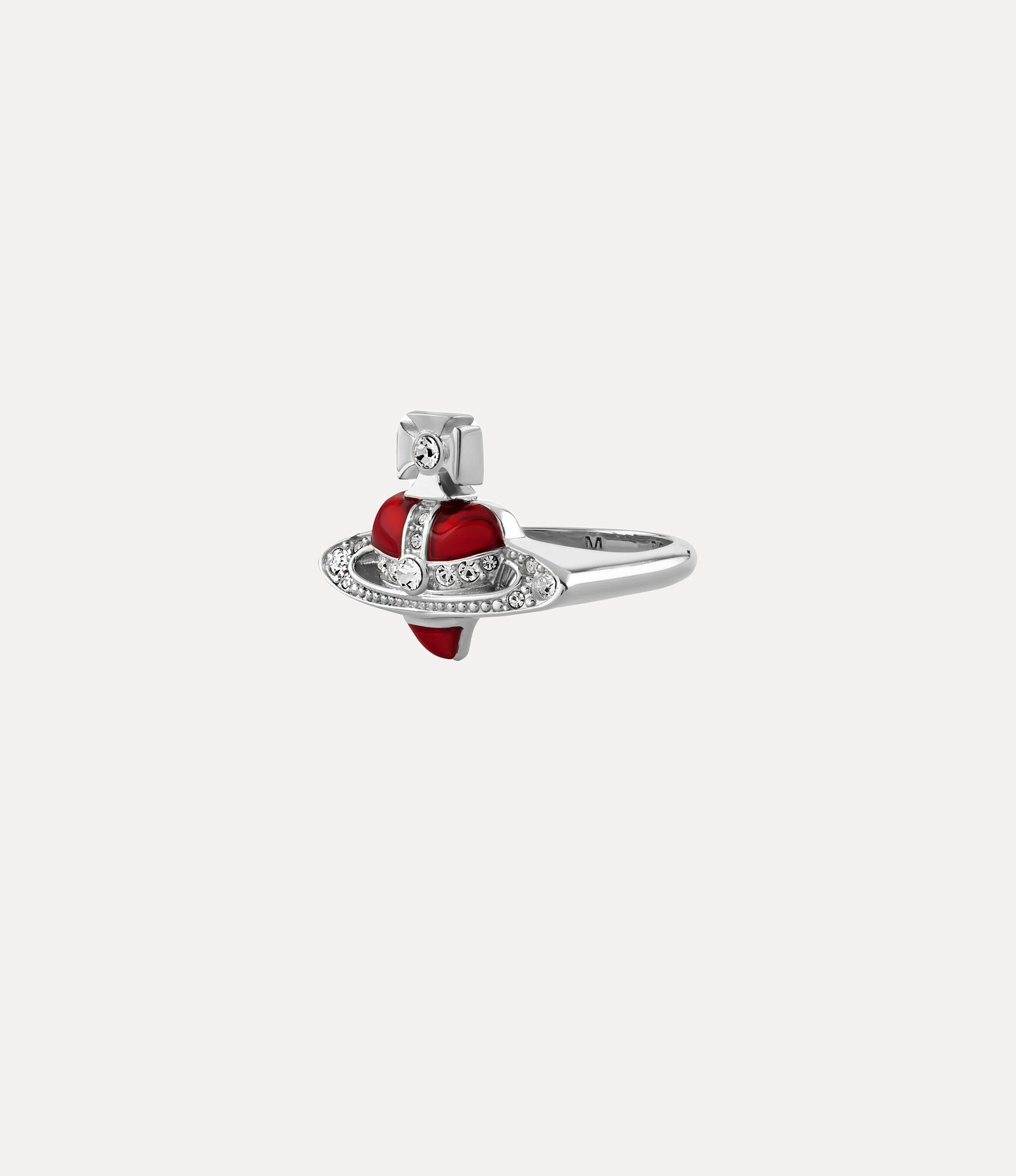 NEW DIAMANTE HEART RING - 2