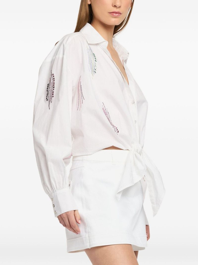 Marianna Paillette Whirl tied shirt 3