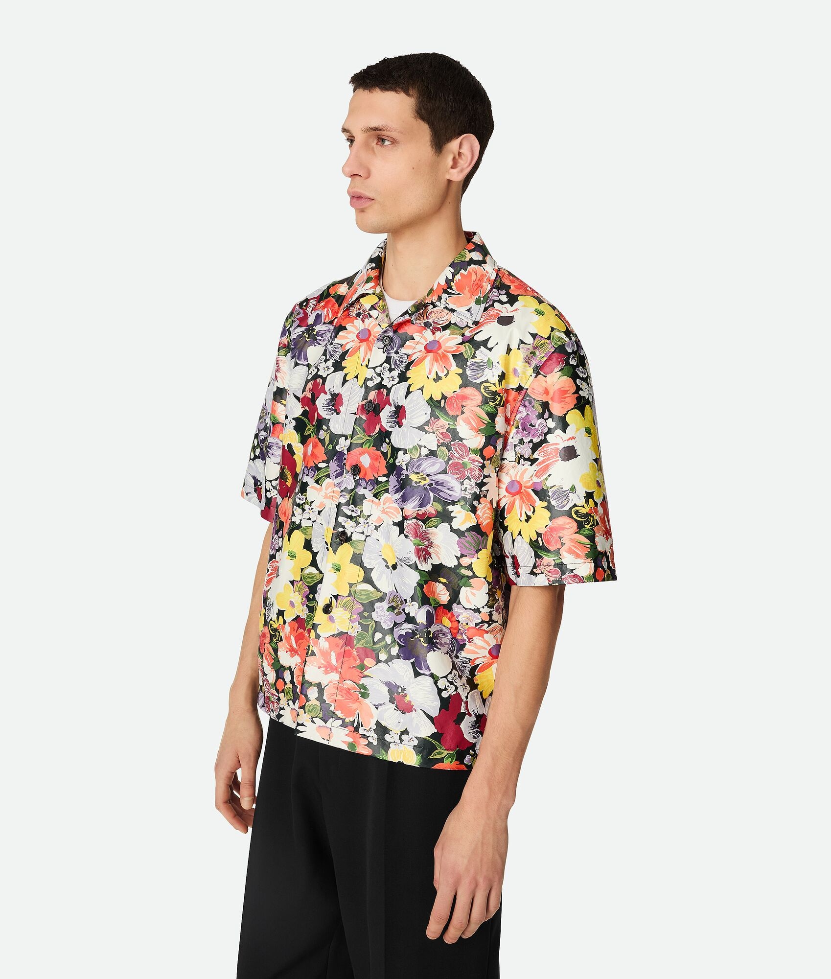 Printed Leather Shirt - 2
