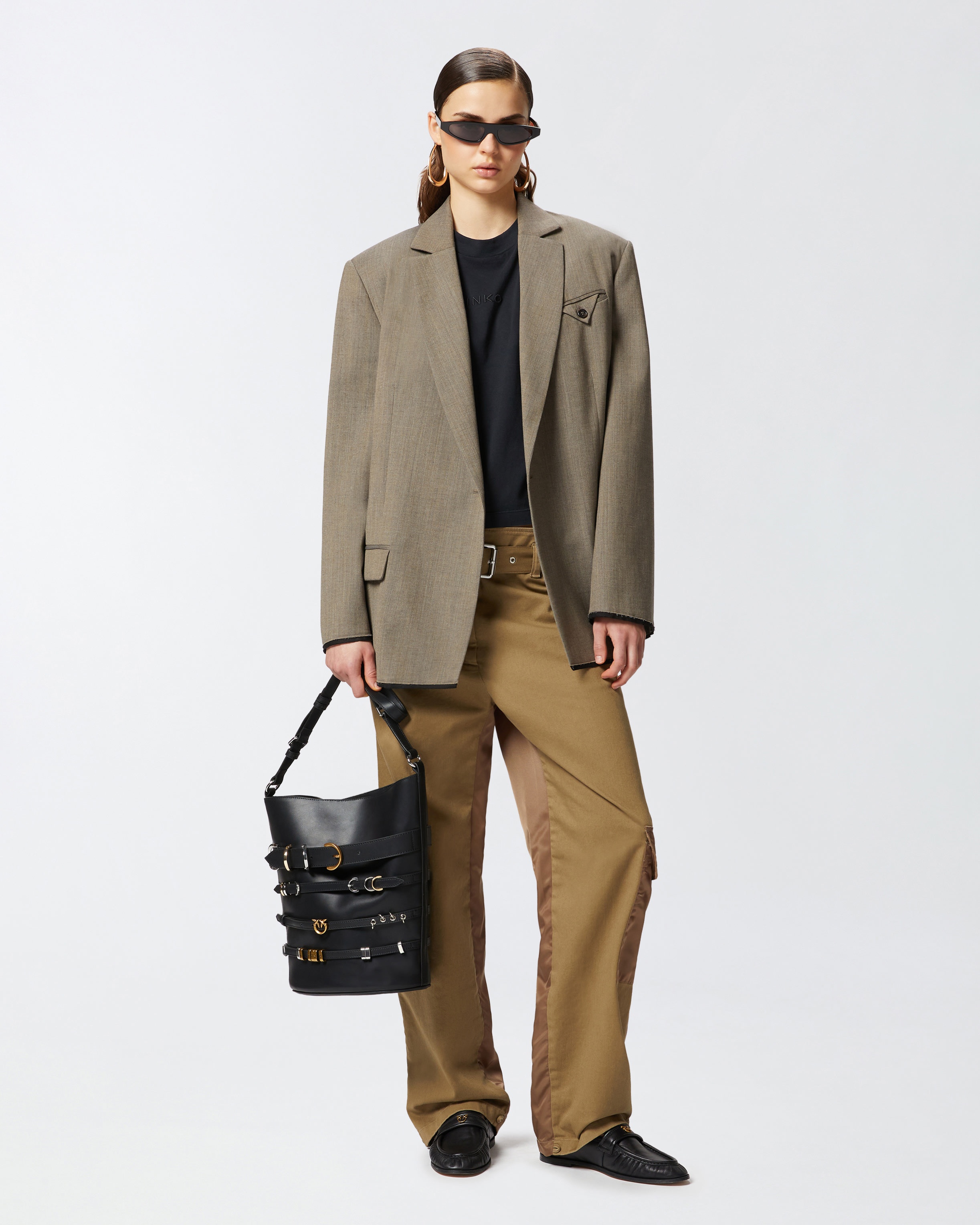 SLOUCHY CARGO PANTS WITH BELT - 2