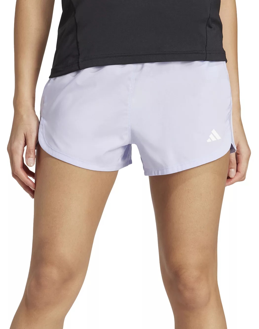adidas Women's Pacer Training 3-Stripes Woven High-Rise 3" Shorts - 1