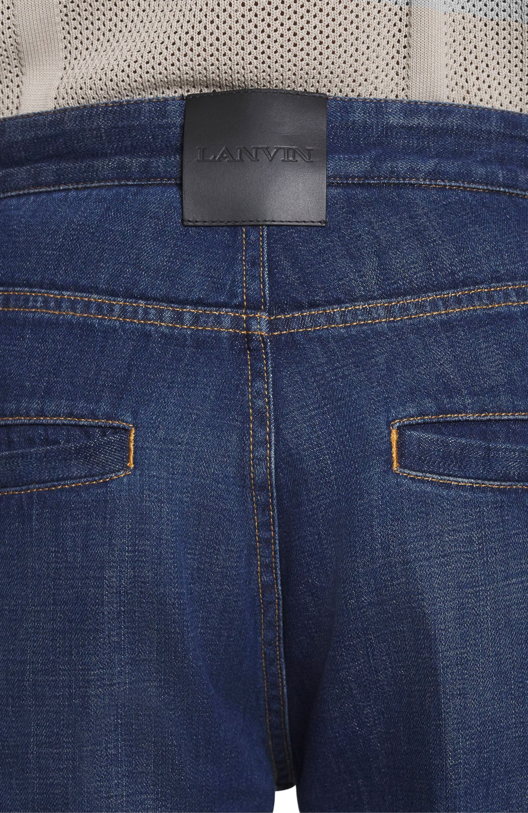 Lanvin Straight Fit Denim Pants in Light Blue at Nordstrom - 5