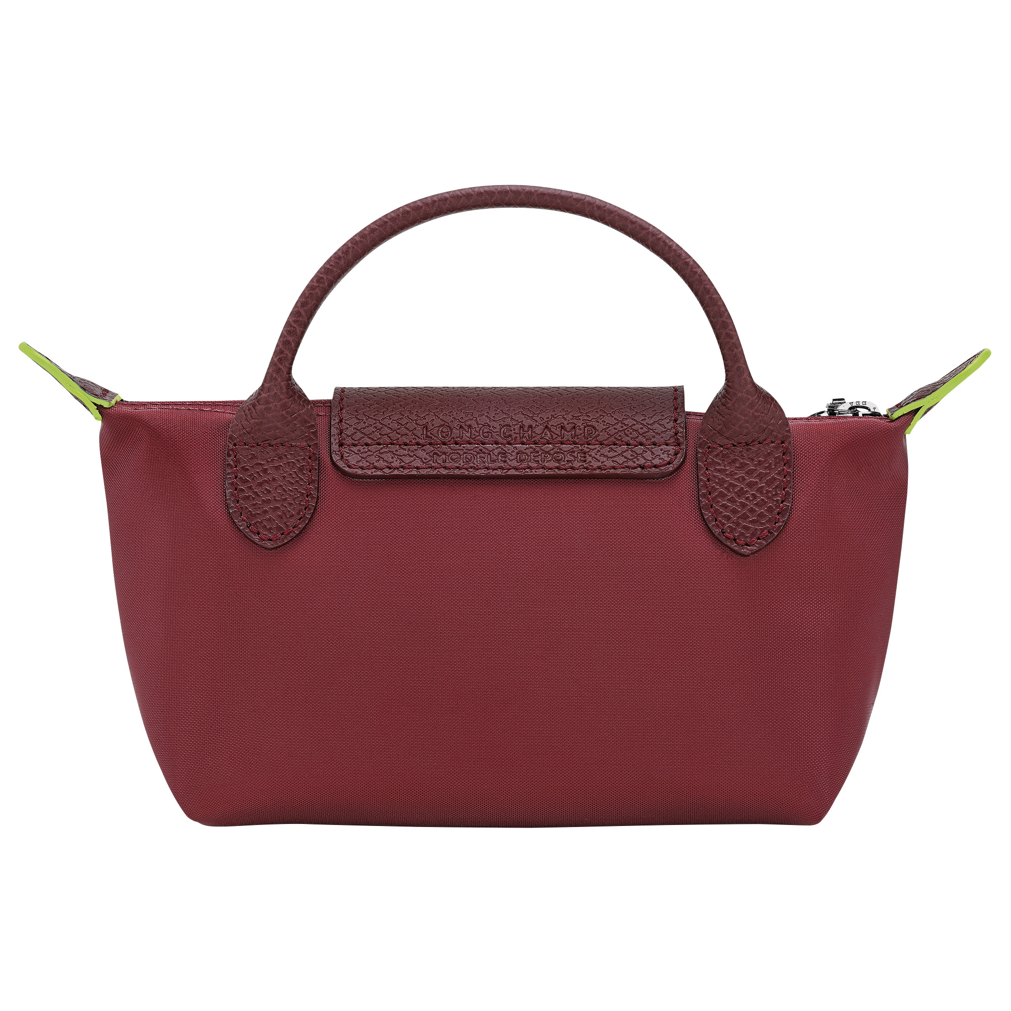 Le Pliage Green Pouch with handle Pomegranate - Recycled canvas - 4