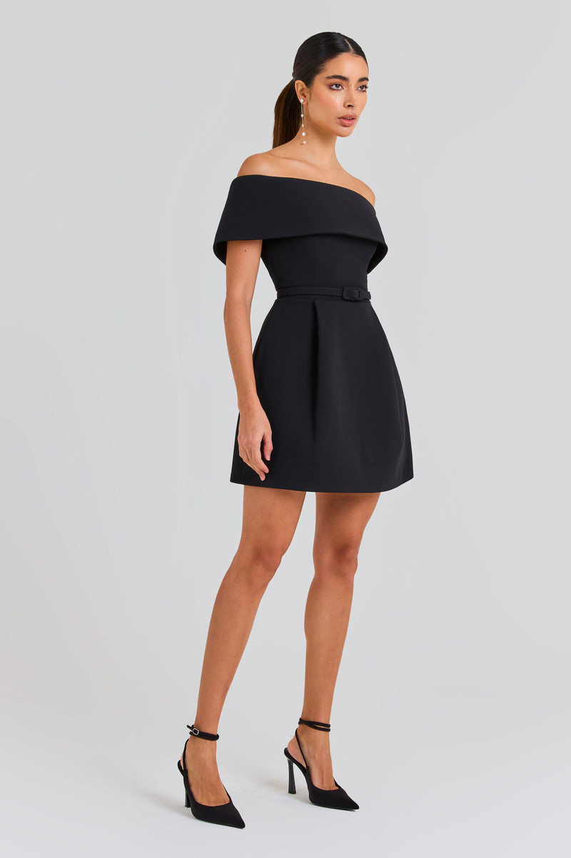 NADINE MERABI Harper Black Dress outlook