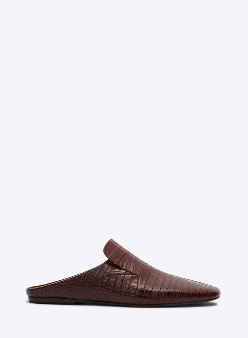Dries Van Noten EMBOSSED LEATHER MULES outlook