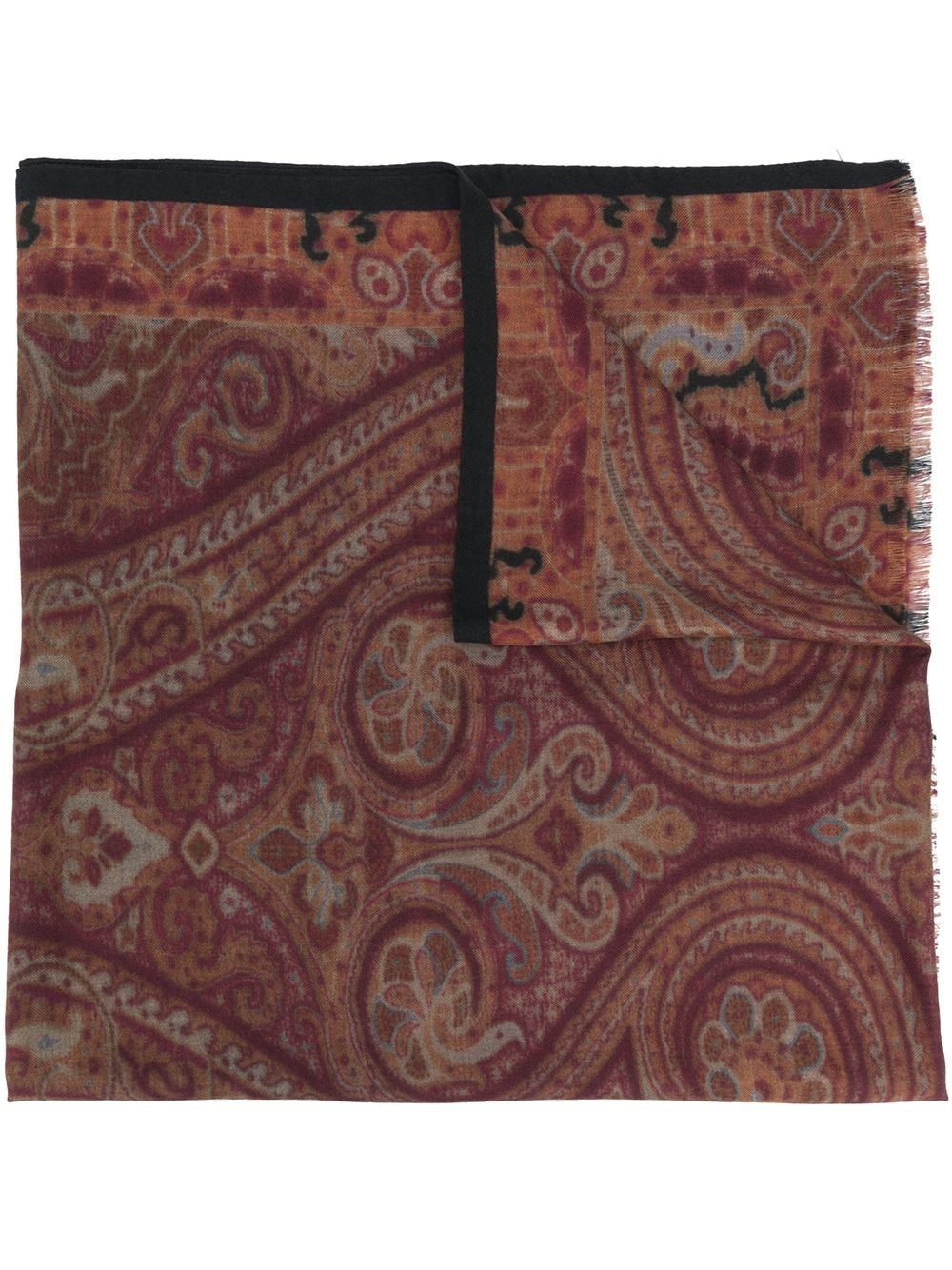 paisley-print scarf - 1