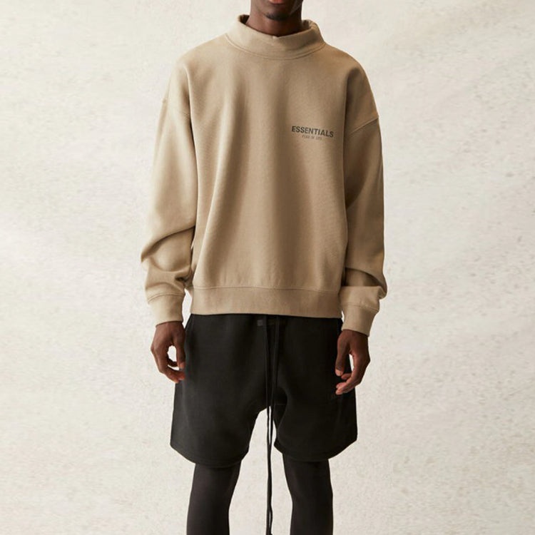 Fear of God Essentials SS21 Pull-Over Mockneck Moss FOG-SS21-582 - 4