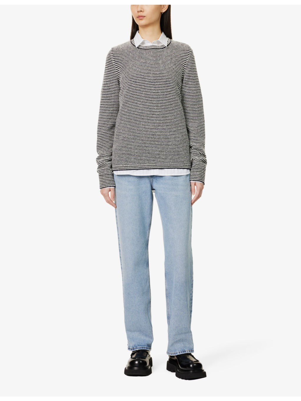 Fran straight-leg mid-rise organic-cotton jeans - 2