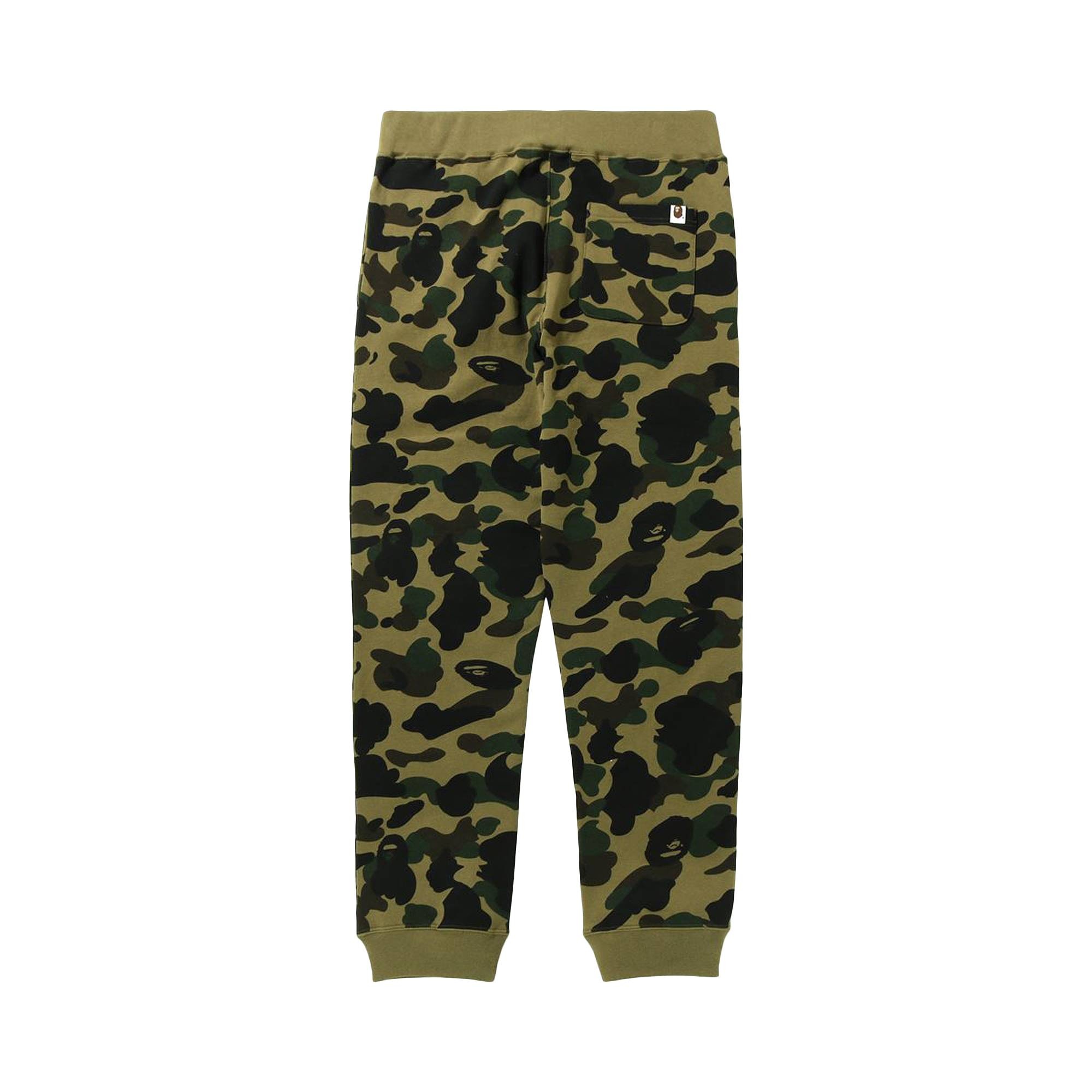 BAPE 1st Camo Shark Slim Sweatpants 'Green' - 2