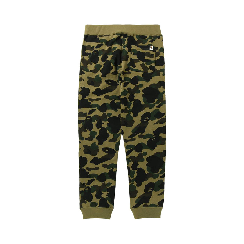 A BATHING APE® BAPE 1st Camo Shark Slim Sweatpants 'Green' outlook