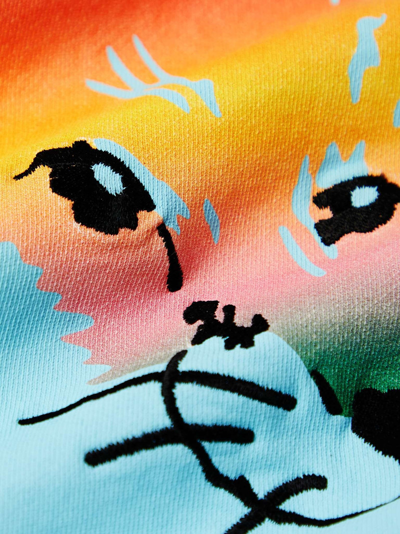 Printed Cotton-Fleece Hoodie 4
