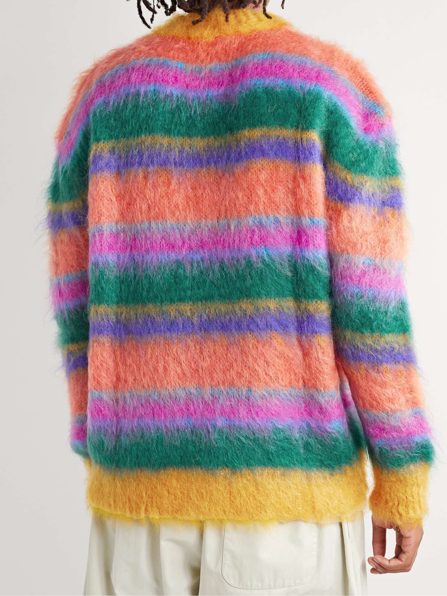 Striped Mohair-Blend Sweater - 4