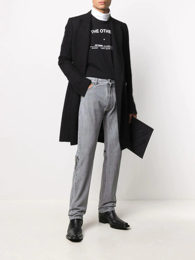 Raf Simons zip-detail straight-leg jeans outlook