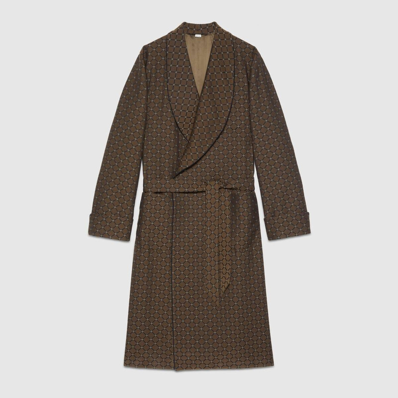 GG rhombus jacquard coat 1