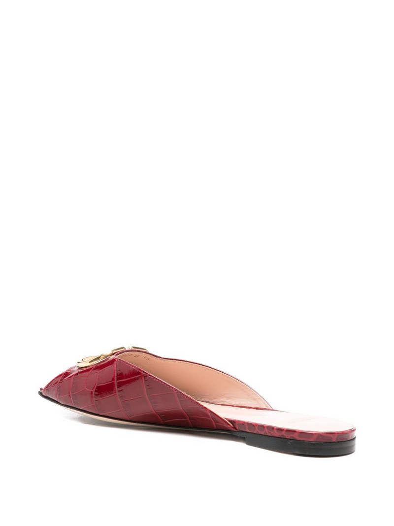 logo-plaque leather sandals 3