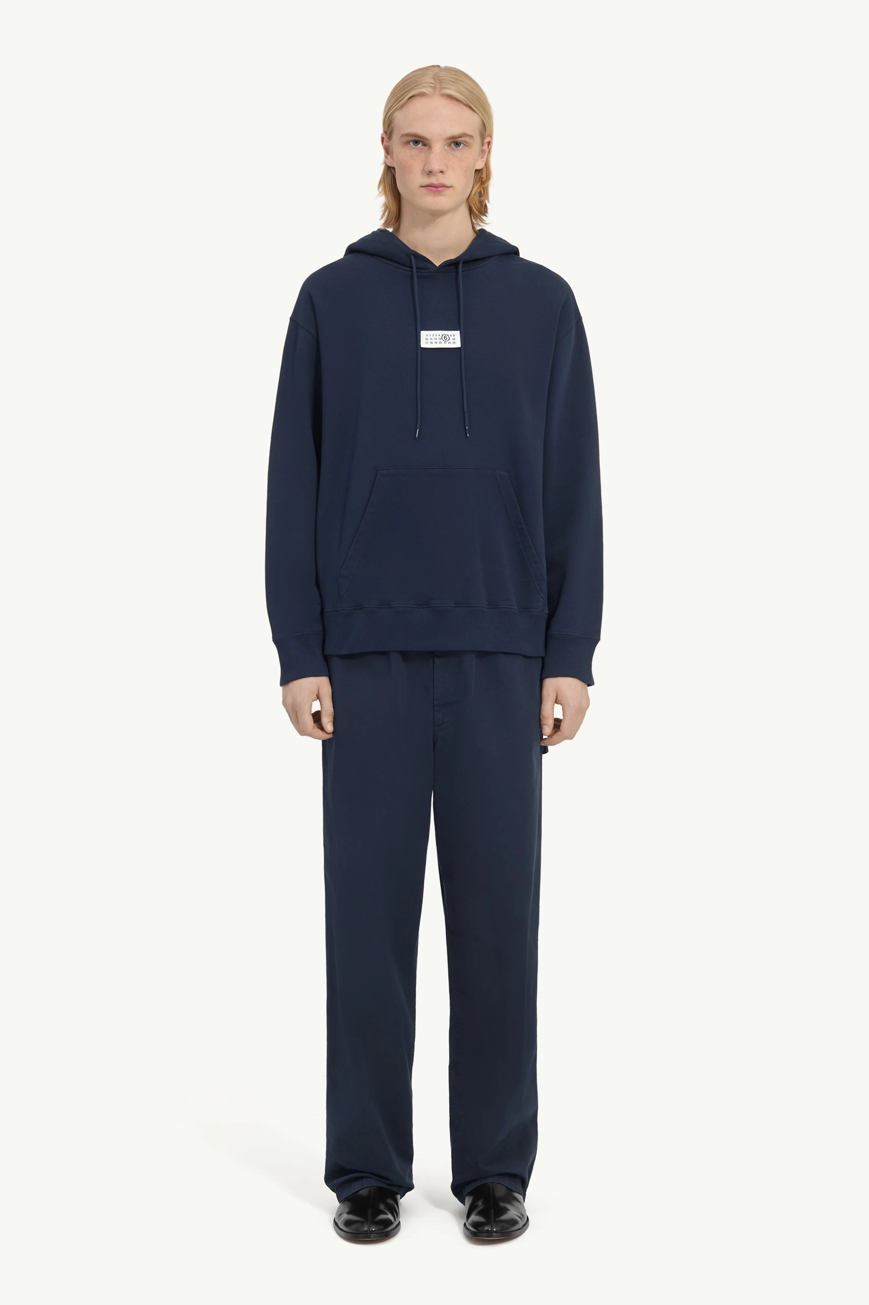 Unbrushed cotton hoodie - 1