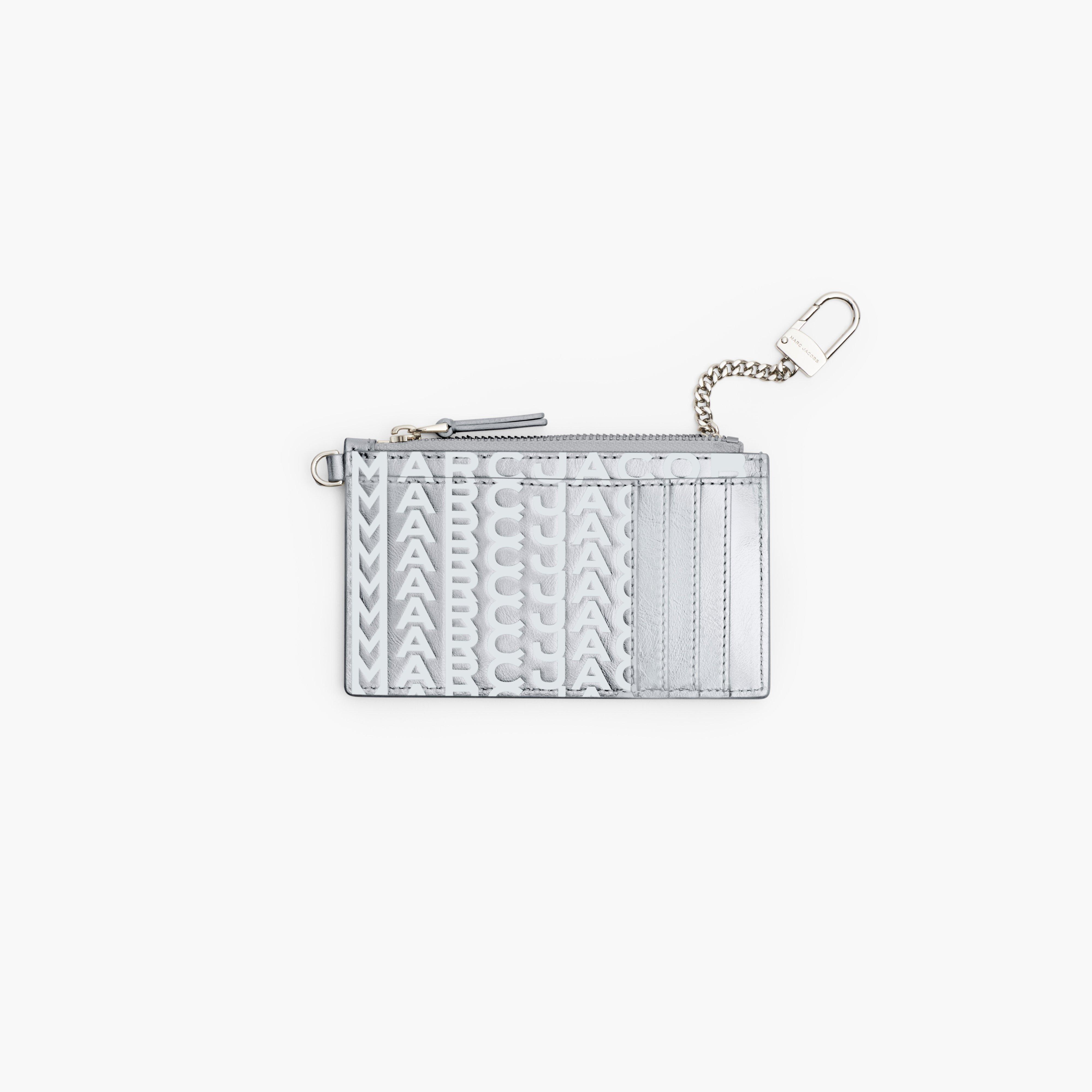 THE MONOGRAM METALLIC TOP ZIP WRISTLET WALLET - 3