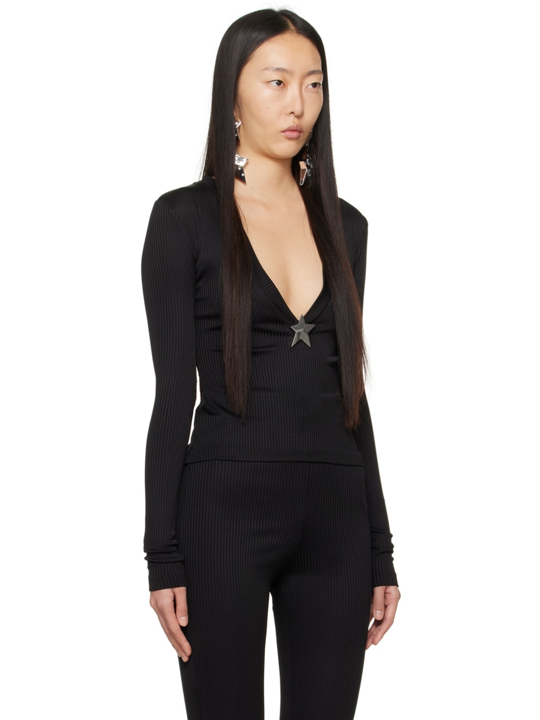 Black Star Stud Top - 2