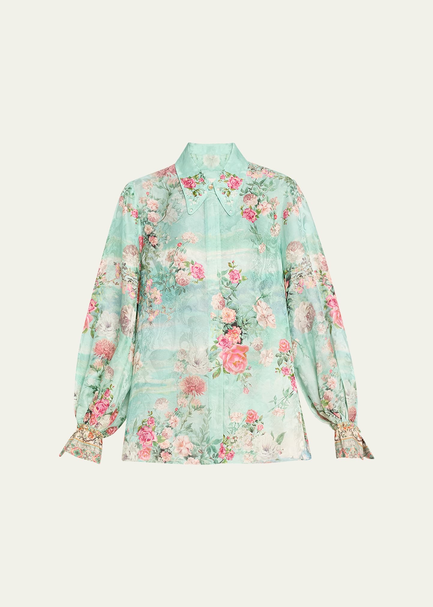 Jewellery Museum Curved Collar Blouse - 1