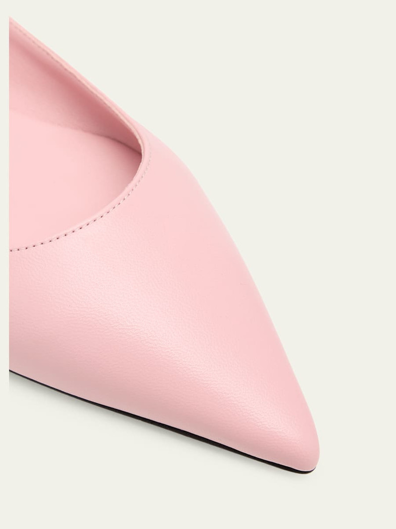 JIMMY CHOO Love Leather Pointed-Toe Flats outlook