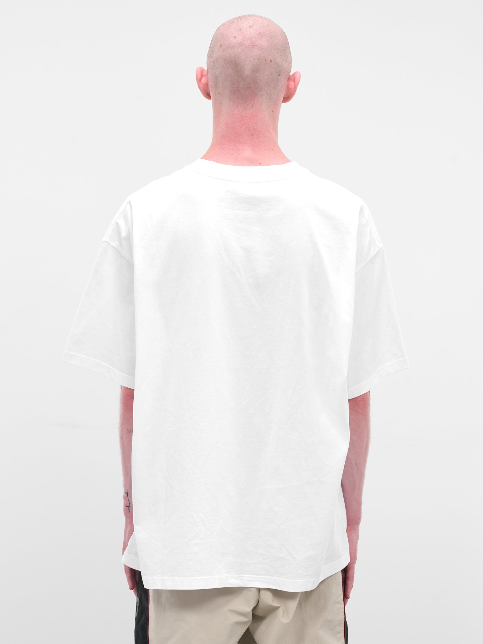 White Oversized Logo Tee - 3