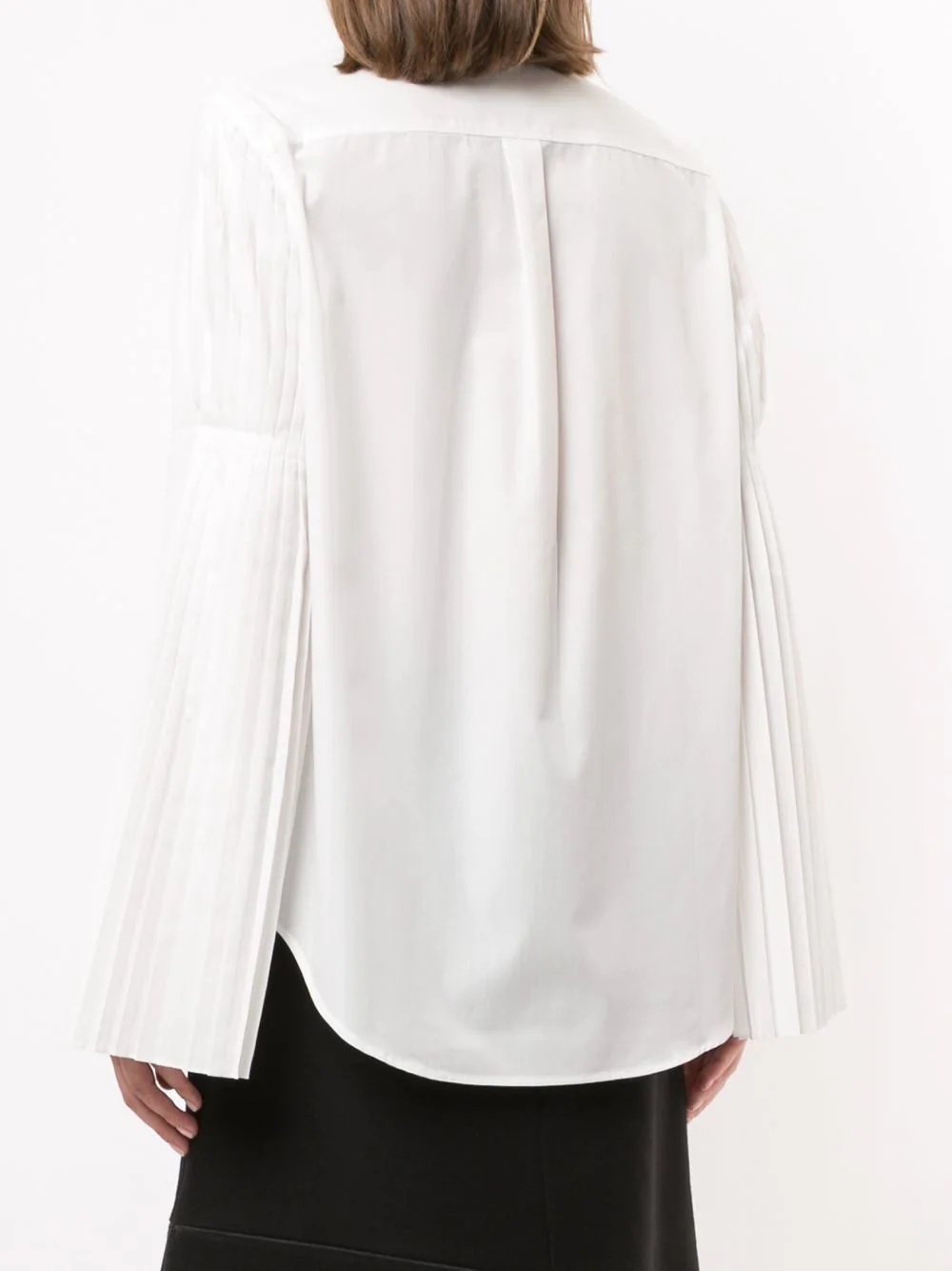 pleated sleeve shirt - 4