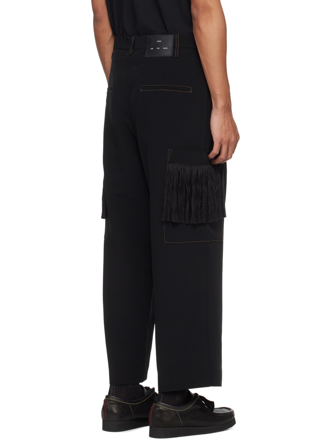 Black Painter's Cargo Pants - 3
