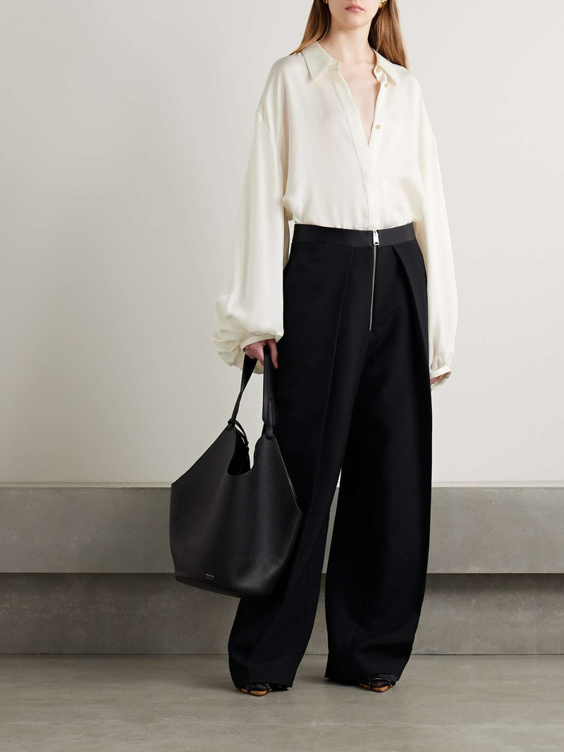 KHAITE Bam oversized twill shirt outlook