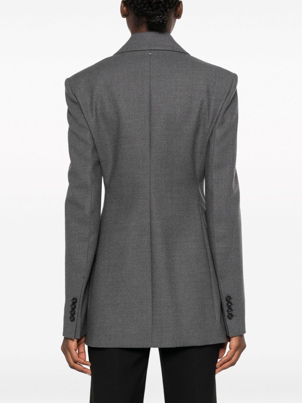 single-breasted tailored blazer - 4