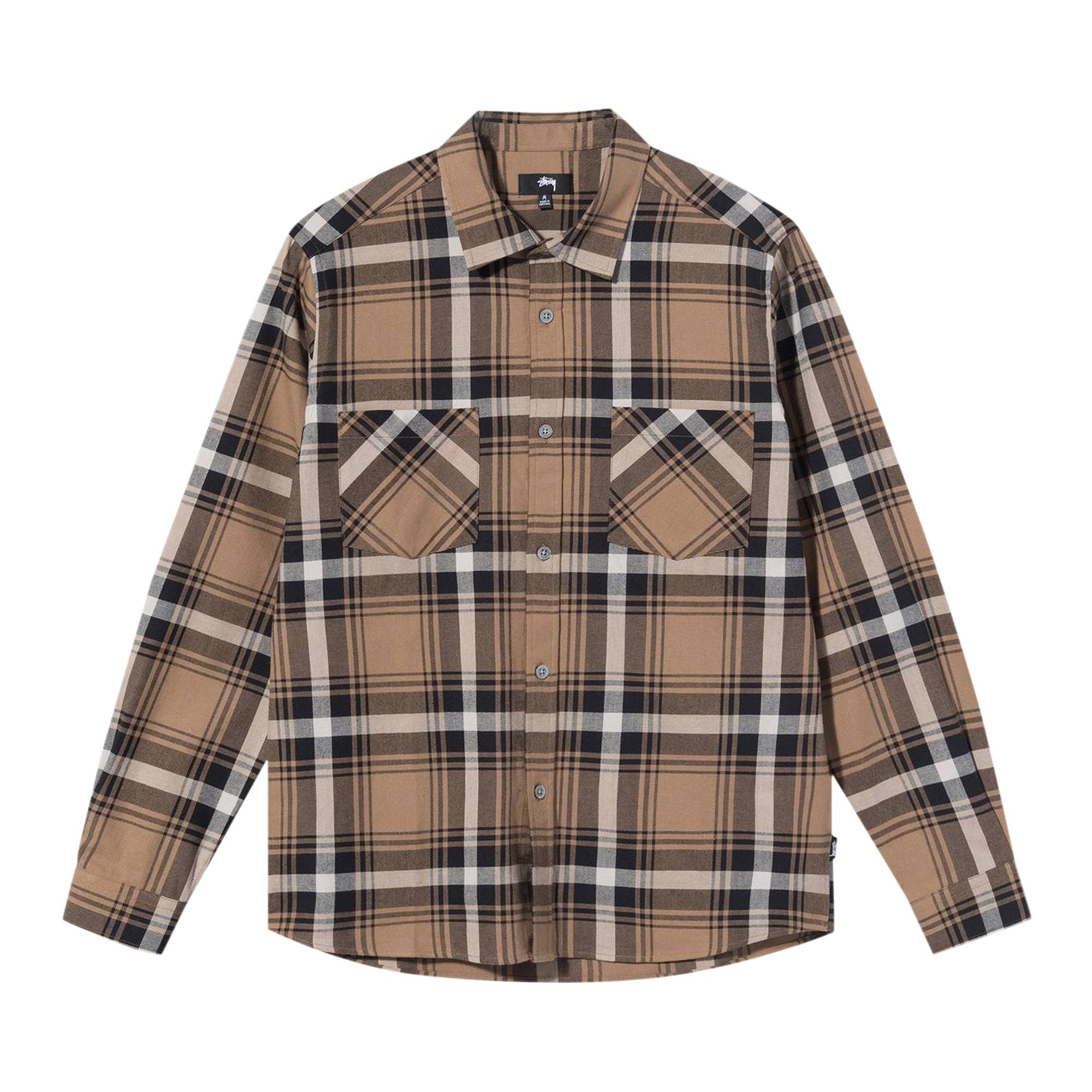 Stussy Classic Bailey Plaid Long-Sleeve Shirt 'Brown'