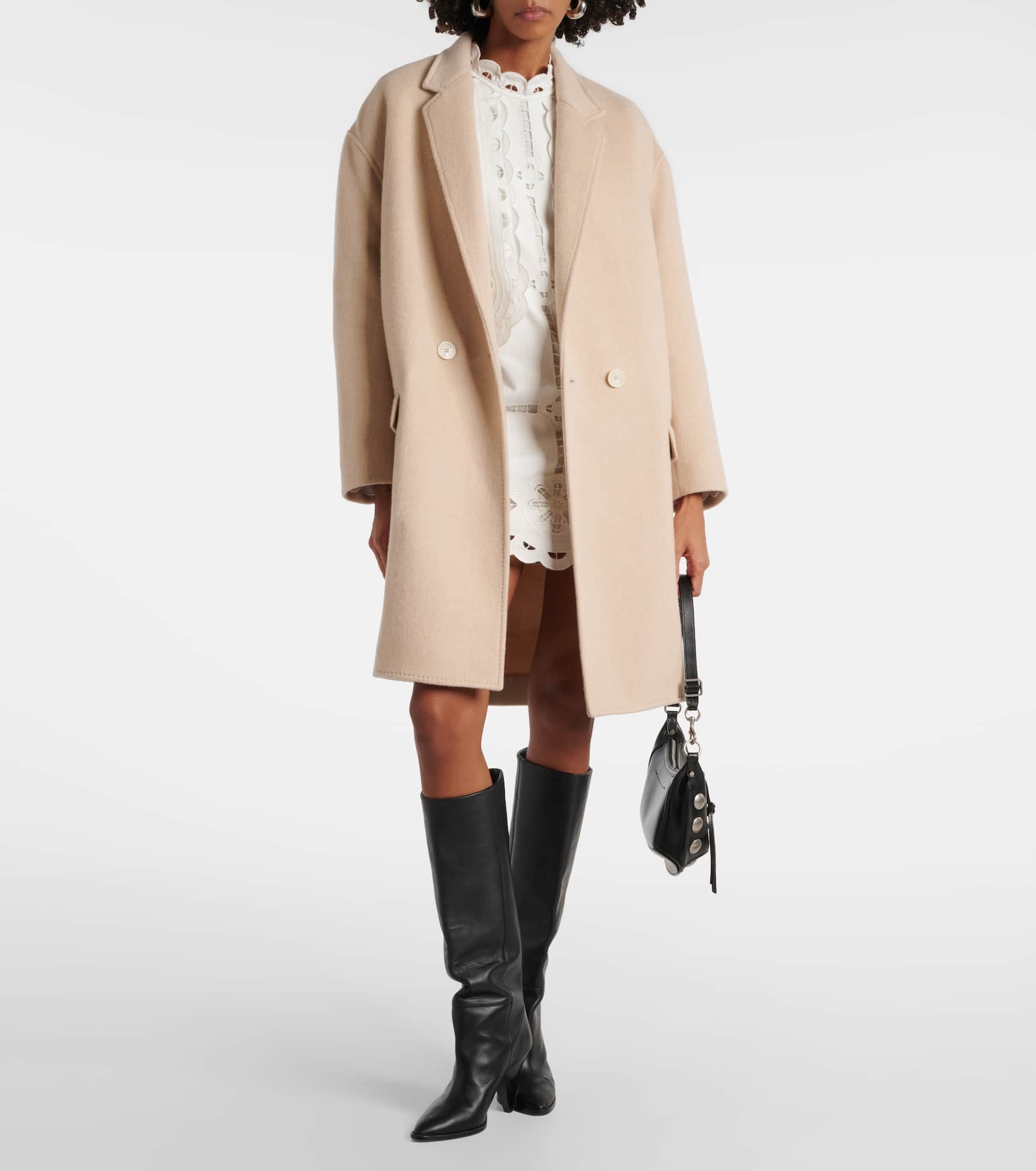 Efegozi wool, cashmere and silk coat - 2