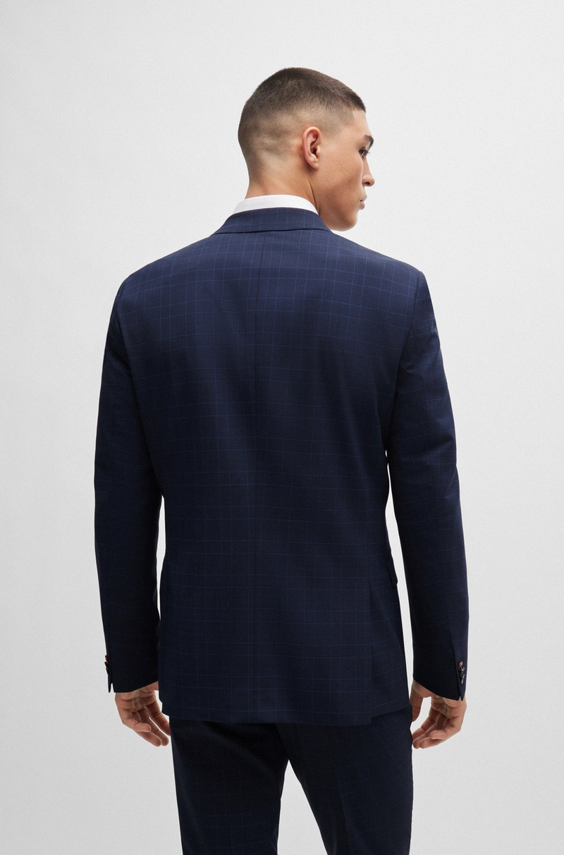 HUGO EXTRA-SLIM-FIT CHECKED SUIT IN PERFORMANCE-STRETCH FABRIC outlook