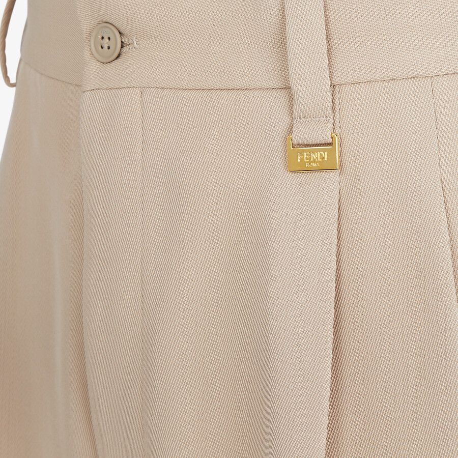 Beige wool pants - 3