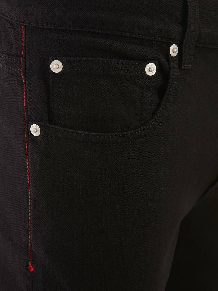 Mcqueen Classic Denim Jeans in Black - 2