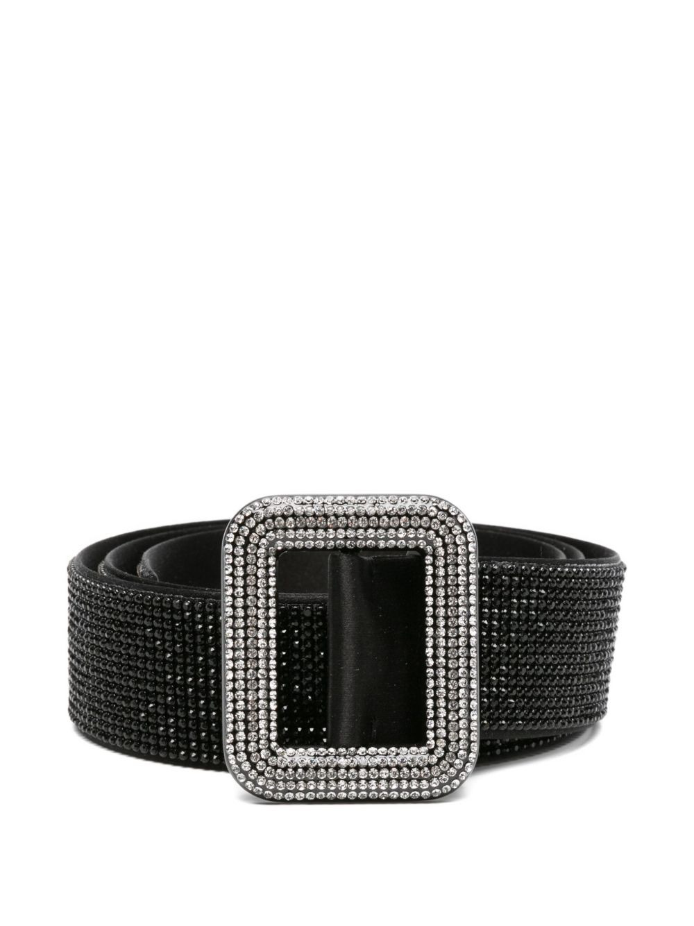 crystal-embellished buckle belt - 1