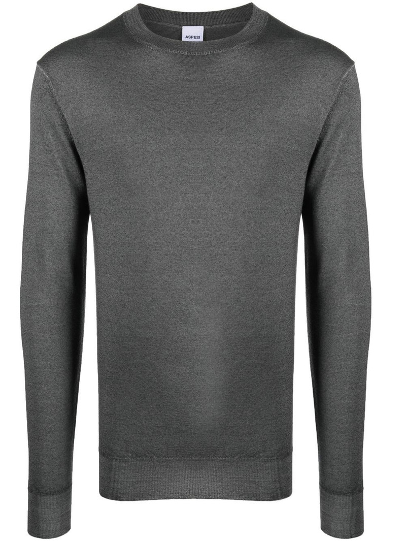 melange-effect wool sweater 1