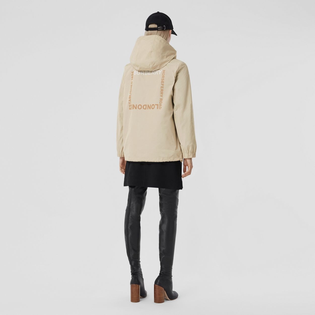 Horseferry Square Print Cotton Blend Hooded Jacket - 2