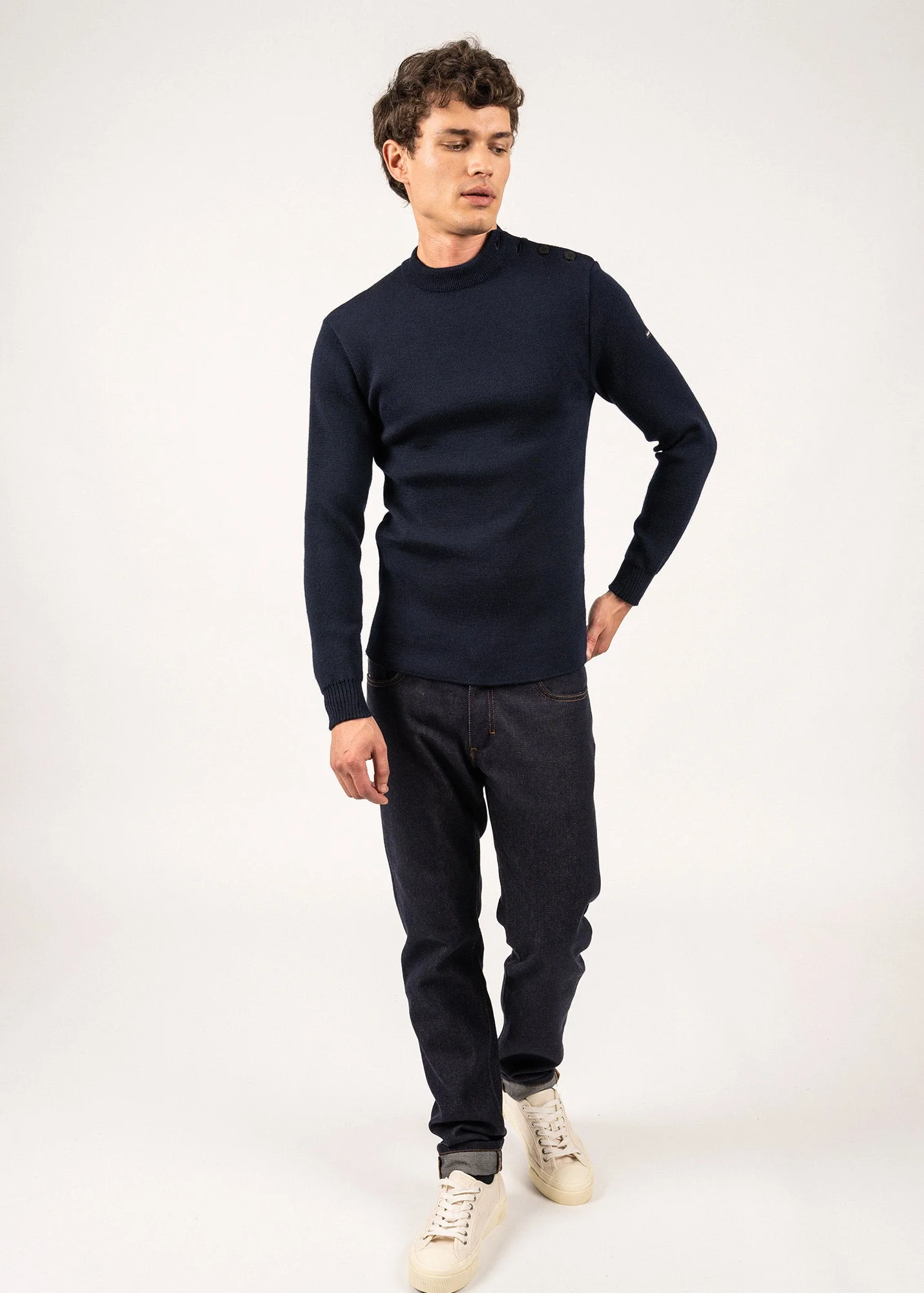 MATELOT Wool Fisherman Sweater - 1