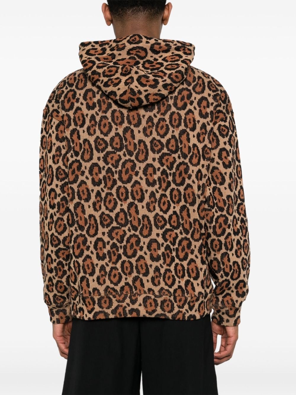 leopard-print hoodie - 4