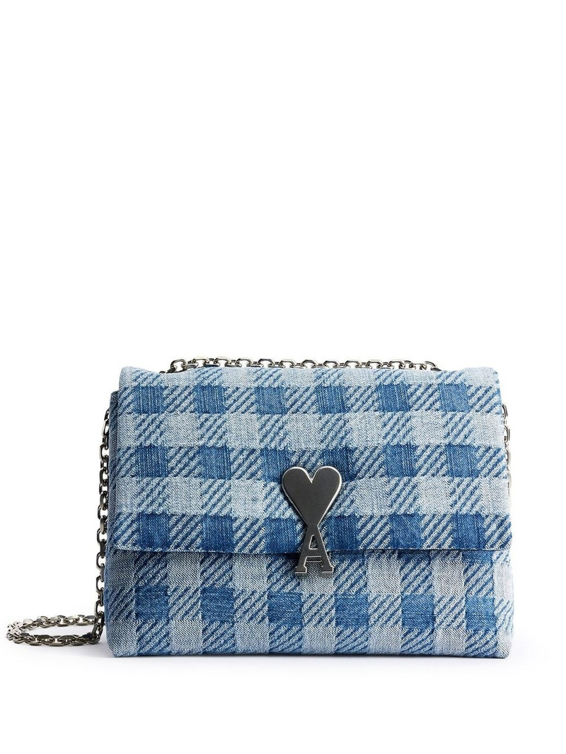 Voulez-vous check-print shoulder bag 1