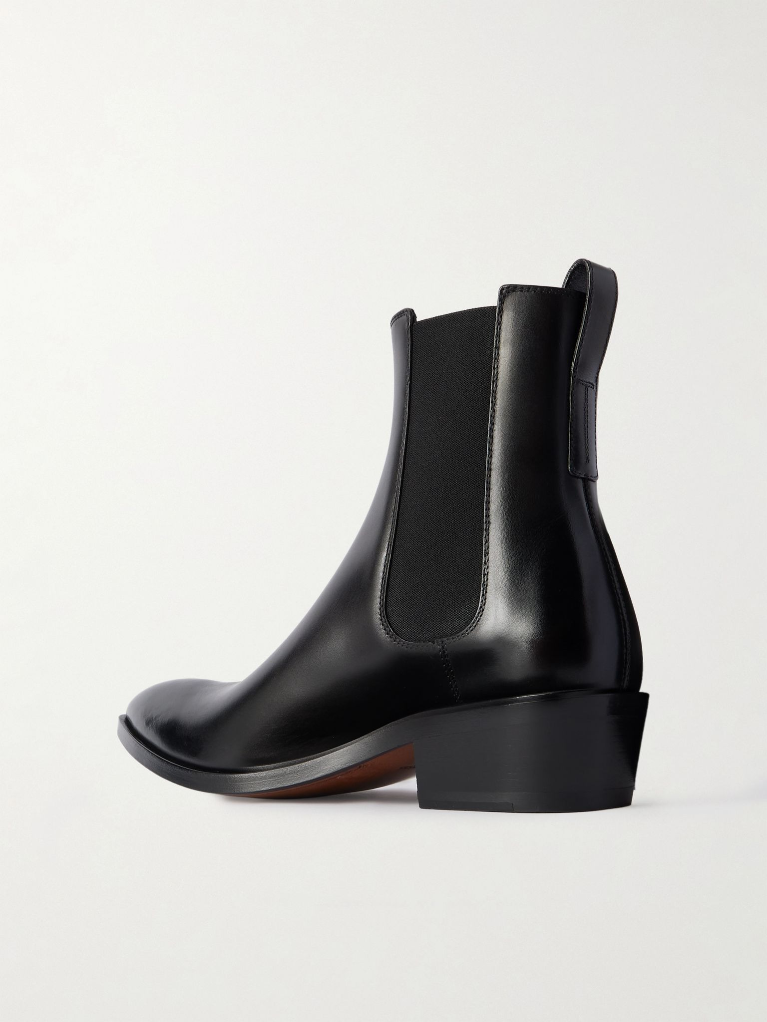 Leather Chelsea Boots Black - 4