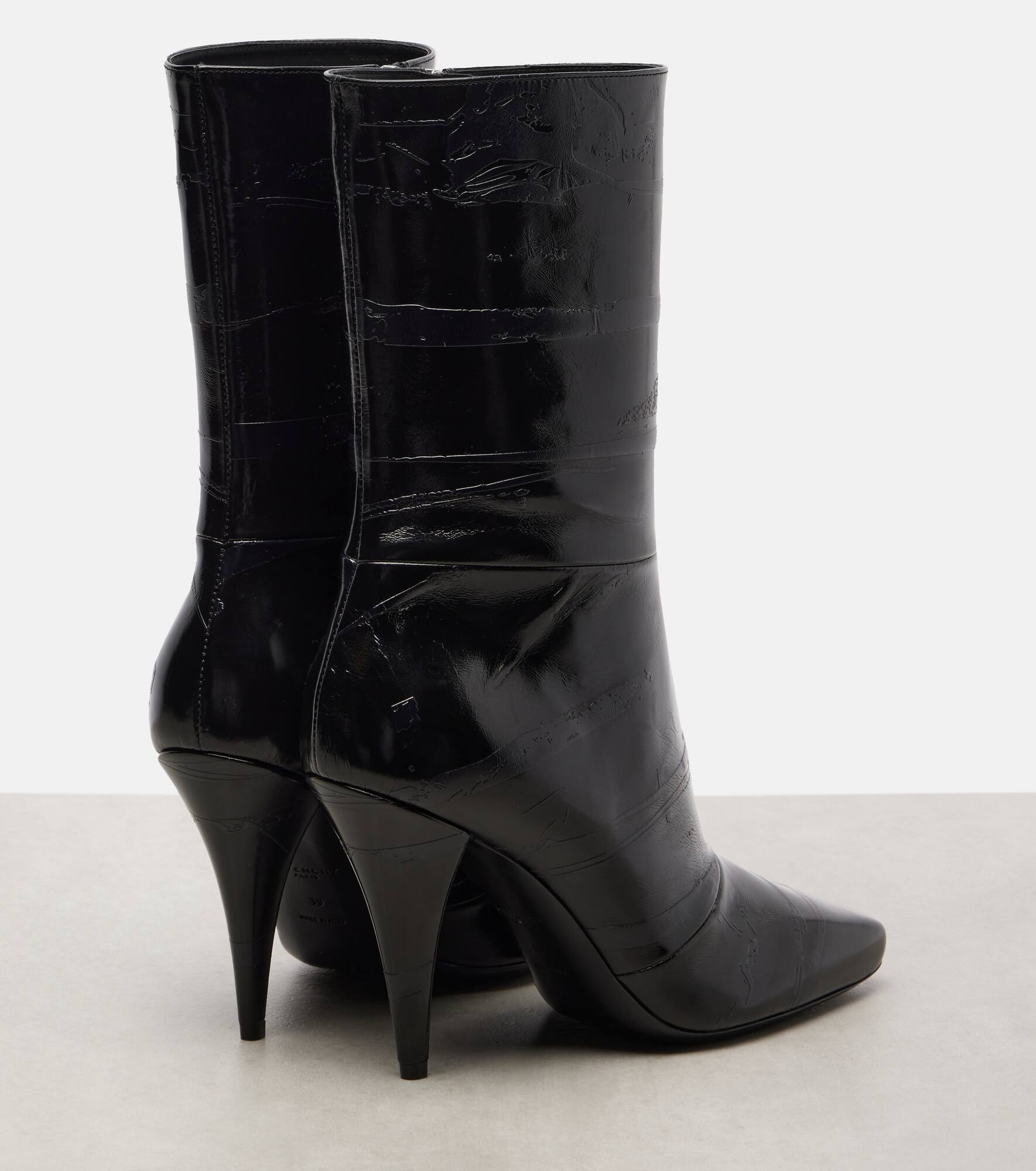 Sliced Square 95 leather ankle boots - 2