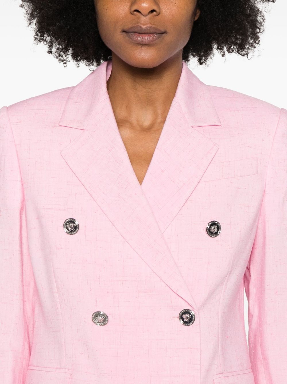 malfilé double-breasted blazer - 5