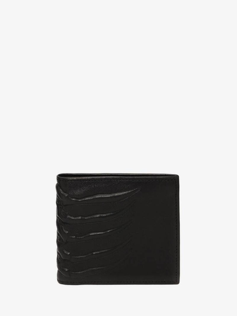 Rib Cage Billfold Wallet in Black 1
