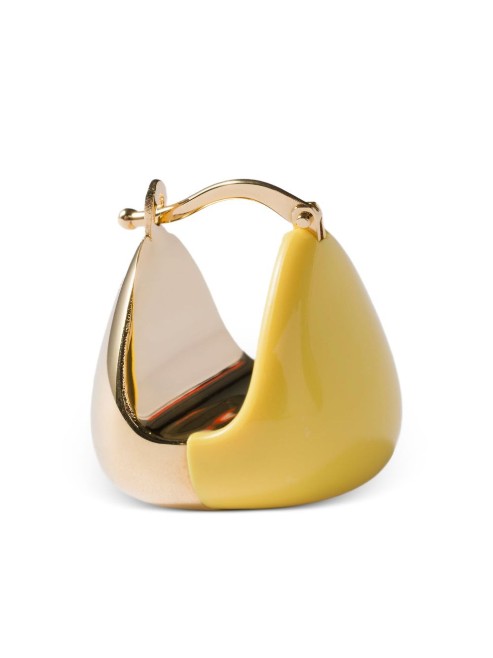 two-tone hoop earrings - 2