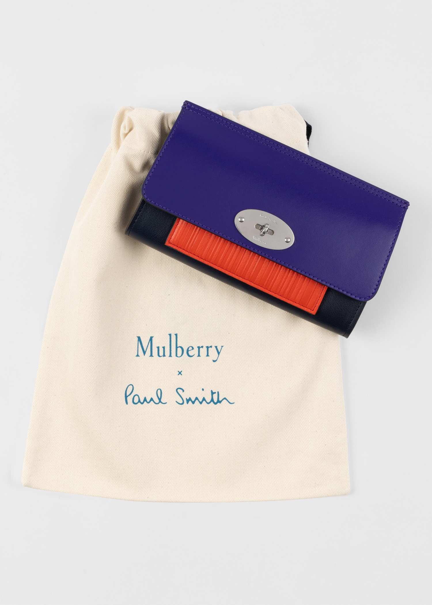 Mulberry x Paul Smith - Pigment Blue Antony Clip Bag - 10